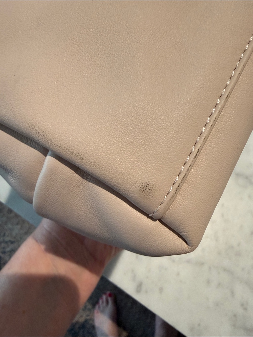 Longchamp Le Pilage Extra XS Round Top Handle in Blush/ Beige - Picture 12 of 12